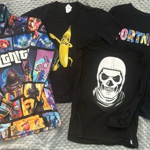 Lot of boys Fortnite shirts & hoodie